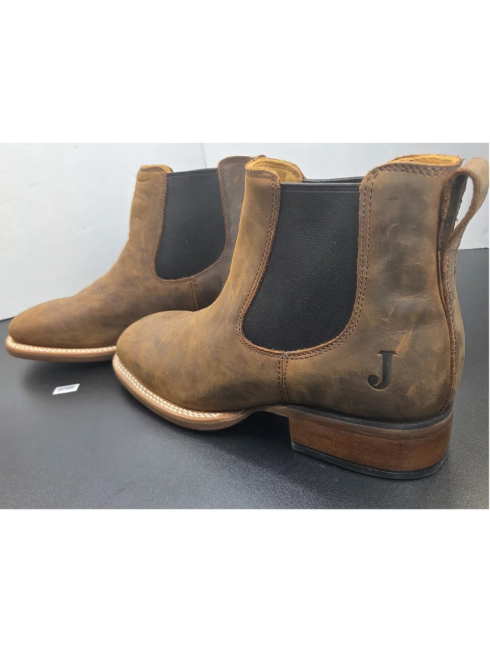 Justin FN4150 Men’s Chelsea Western Boots Brown Leather Slip On Size 11D NWT 708